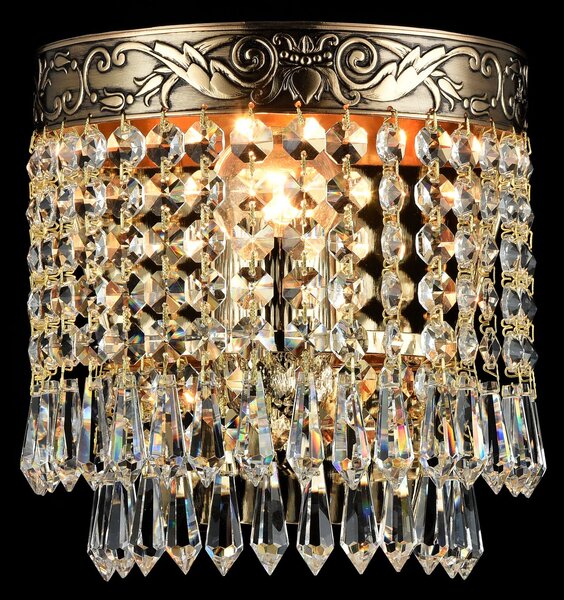 Maytoni Nástěnné křišťálové svítidlo PALACE, 1xE27, v. 18,7 cm