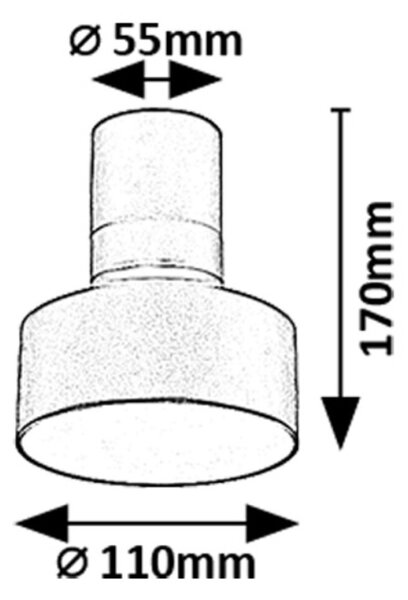 Rabalux 98071321 LED přisazené stropní svítidlo Ovidia | 10W integrovaný LED zdroj | 640lm | 3000K
