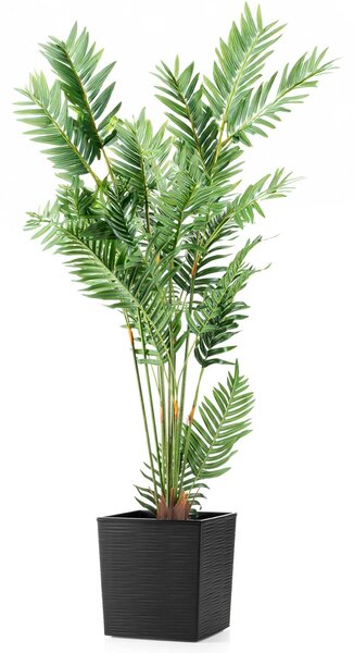 PLASTOVÝ KVĚTINÁČ FLORE RIFLO SADA 2KS 30X30 CM+25X25 CM ČERNÁ