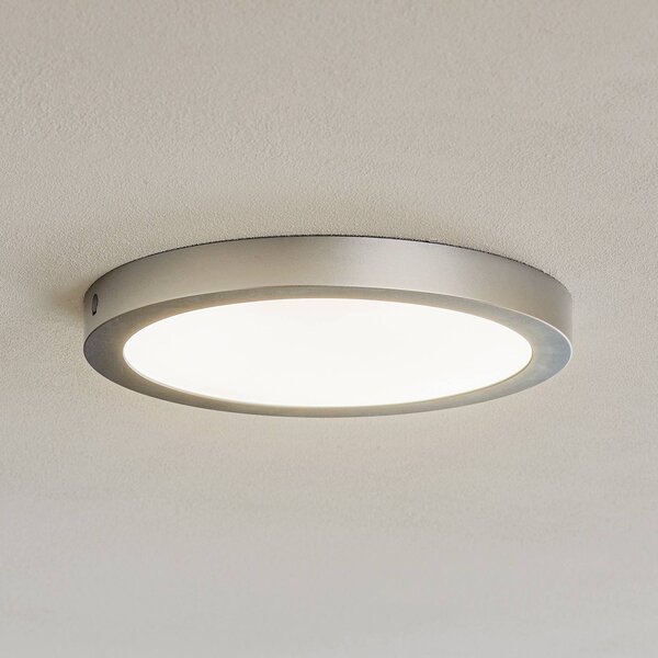 Paulmann Abia LED panel Ø 30 cm 2700K chrom matný, Hliník / šedá / zinek, Obývací pokoj / jídelna, Plast, Moderní