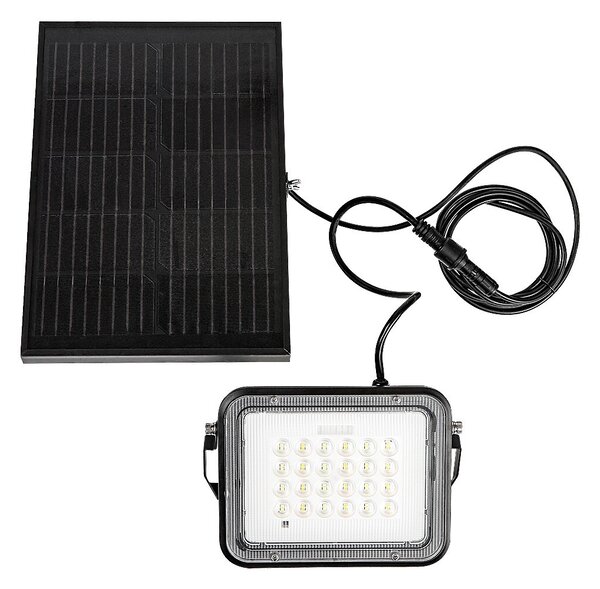 Rabalux 98077141 LED solární venkovní nástěnné svítidlo Melk | 7W integrovaný LED zdroj | 1000lm | 3000+4000+6500K