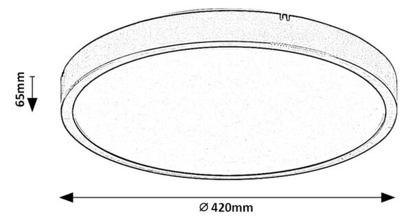 Rabalux 98071431 LED venkovní stropní svítidlo Alenzo | 36W integrovaný LED zdroj | 2450lm | 3000-6000K