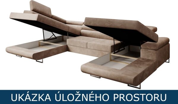Rozkládací sedací souprava do U April - Monolith 37 Varianta: Levá
