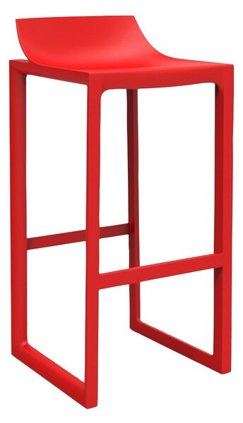 VONDOM - Barová židle WALL STREET červená - VÝPRODEJ