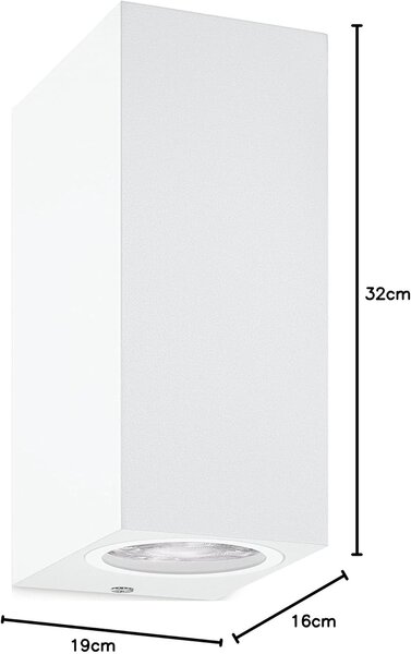 Wiz Colors 8719514554597 nástěnné svítidlo 2xGU10 | 2x5W | 345lm | 2200-6500K | RGB - bílá