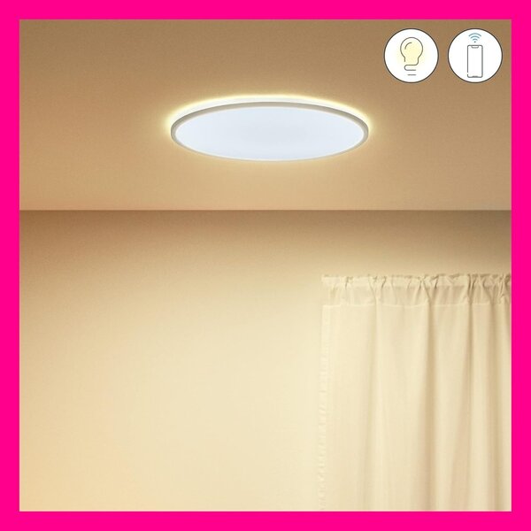 WiZ Tunable 8719514554931 SuperSlim přisazené stropní svítidlo LED 22W | 2450lm | 2700-6500K - bílá