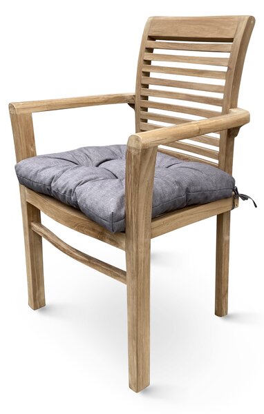 Polstr na křeslo 5cm šedý