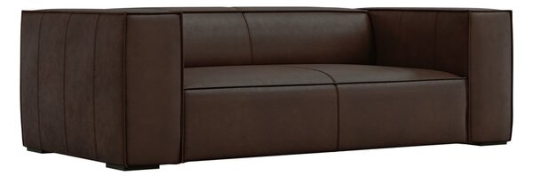 Tmavě hnědá kožená pohovka 212 cm Madame – Windsor & Co Sofas
