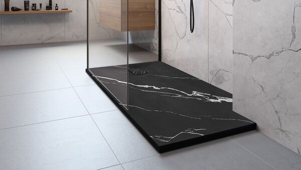 Sprchová vanička Magnum CARRARA BLACK 80x100