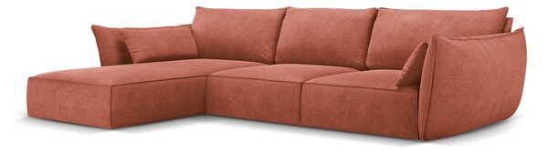 Červená rohová pohovka (levý roh) Vanda – Mazzini Sofas