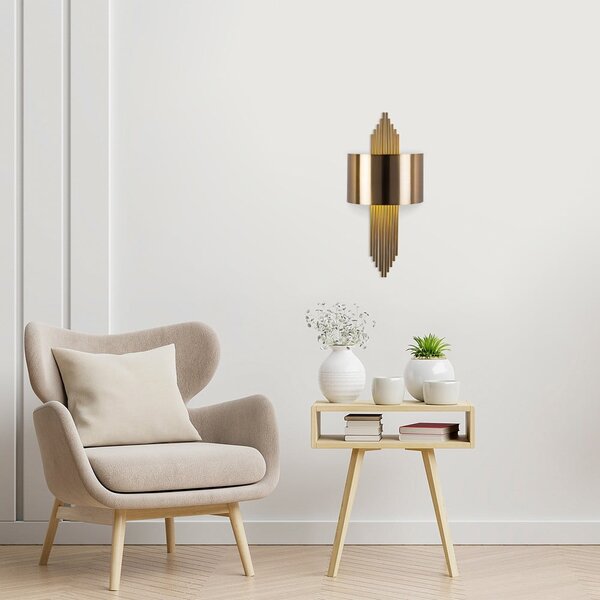 Nástěnné svítidlo ve zlaté barvě Rayi – Opviq lights