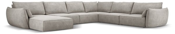 Světle šedá rohová pohovka (pravý roh) Vanda – Mazzini Sofas