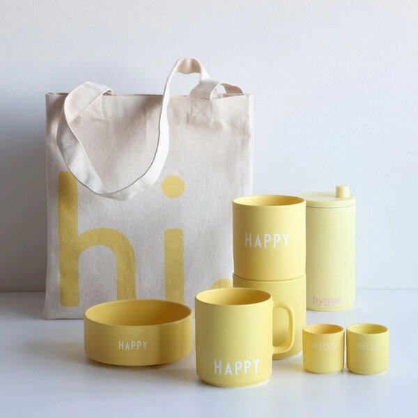 Porcelánový hrnek Yellow Happy 300 ml