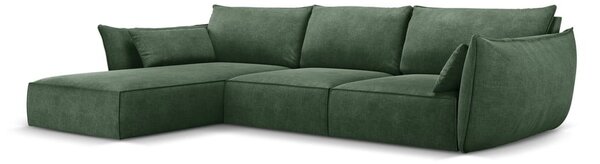 Tmavě zelená rohová pohovka (levý roh) Vanda – Mazzini Sofas