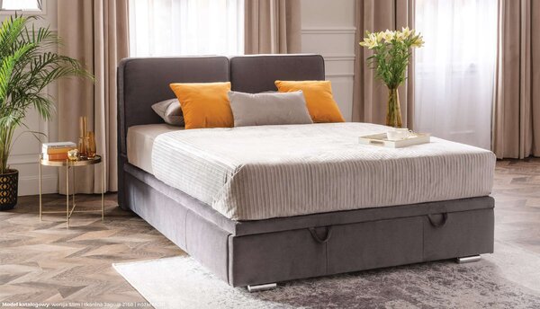 Hauss Moderní postel Sempre (mnoho velikostních variant) Odstín postele: Potah skupiny II, Úložný prostor: MEDIUM kostra bez úložného prostoru, Rozměr matrace: 90 x 200 cm