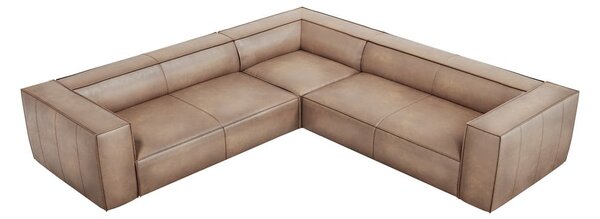Světle hnědá kožená rohová pohovka (variabilní) Madame – Windsor & Co Sofas
