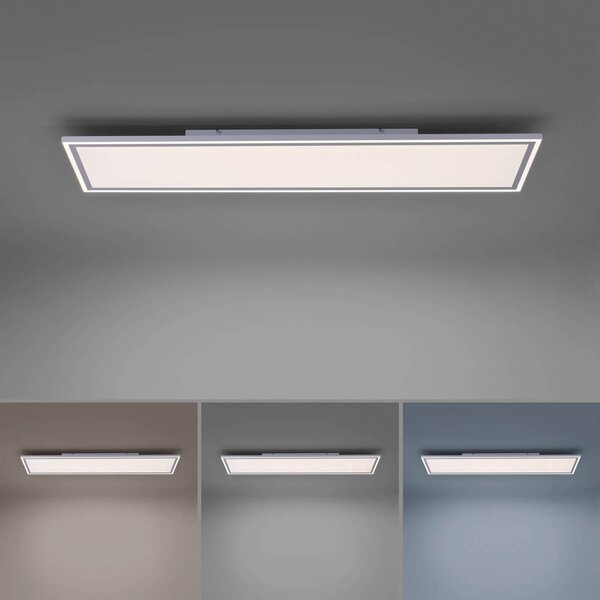 JUST LIGHT. GmbH LED panel Edging, tunable white, 121x31 cm, stmívatelný, Bílá / opál, Kuchyň, Plast, Moderní