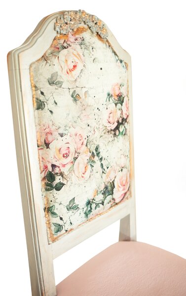 Designová židle Růžová romance