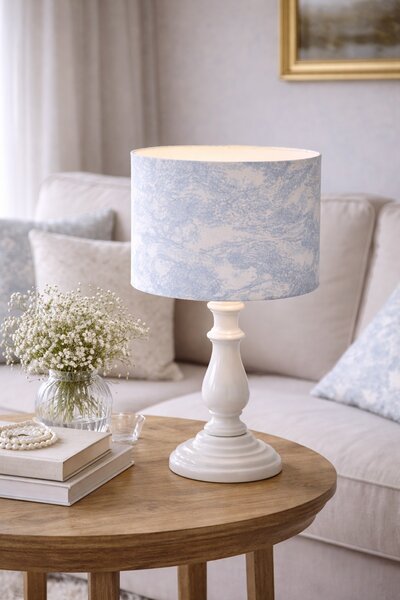 Toile Classic II – lněné stínidlo s tradičním motivem