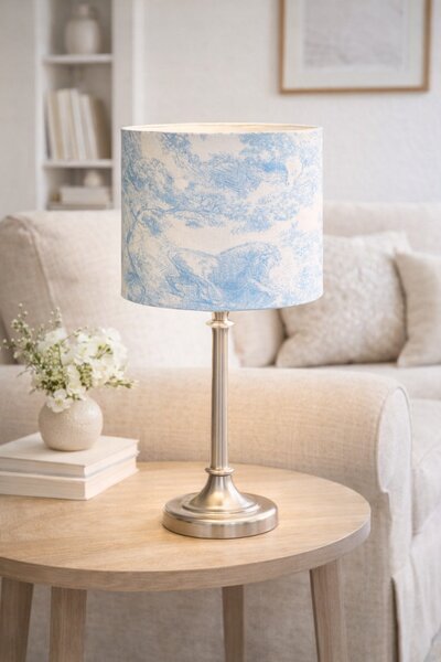 Toile Classic – lněné stínidlo s tradičním motivem