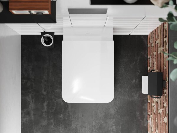 Hansgrohe EluPura Q - Závěsné WC 540, AquaFall splachování, SmartClean + sedátko se SoftClose a QuickRelease, bílá 61117450