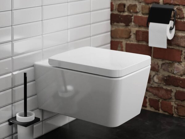 Hansgrohe EluPura Q - Závěsné WC 540, AquaFall splachování, SmartClean + sedátko se SoftClose a QuickRelease, bílá 61117450