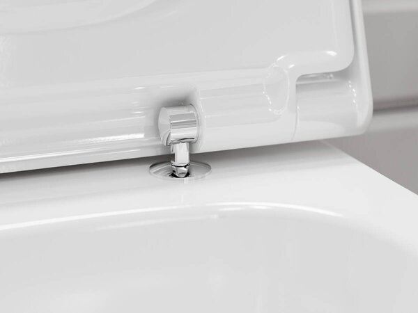 Hansgrohe EluPura Q - Závěsné WC 540, AquaFall splachování, SmartClean + sedátko se SoftClose a QuickRelease, bílá 61117450