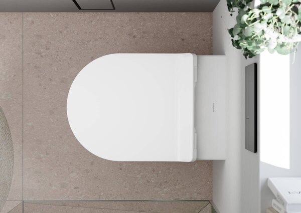 Hansgrohe EluPura S WC sedátko a kryt s upevněním nahoře, SoftClose a QuickRelease, Slim, bílá 60200450