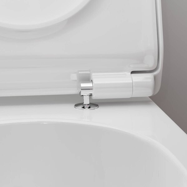 Hansgrohe EluPura S WC sedátko a kryt s upevněním nahoře, SoftClose a QuickRelease, Slim, bílá 60200450