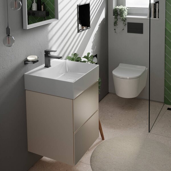 Hansgrohe EluPura S závěsná WC souprava 540 bez splachovacího okraje, AquaHelix Flush s WC sedátkem a poklopem s funkcí SoftClose a QuickRelease, HygieneEffect, bílá 62025450