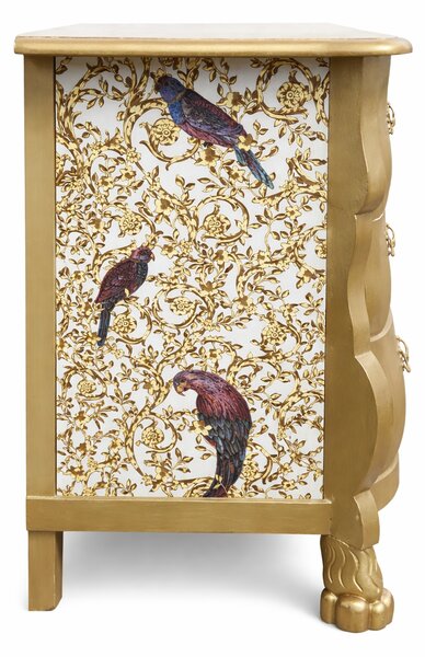 Designová komoda Versace Gold Birds