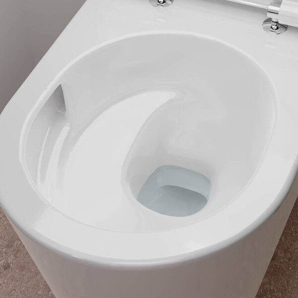 Hansgrohe EluPura S závěsná WC souprava 540 bez splachovacího okraje, AquaHelix Flush s WC sedátkem a poklopem s funkcí SoftClose a QuickRelease, HygieneEffect, bílá 62025450