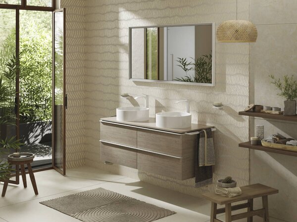 Hansgrohe Xuniva S umyvadlo na desku 400/400 bez otvoru pro baterii a přepadu, bílá 60164450