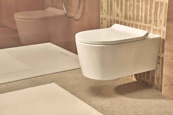 Hansgrohe EluPura S WC sedátko a kryt s upevněním nahoře, SoftClose a QuickRelease, Slim, bílá 60200450