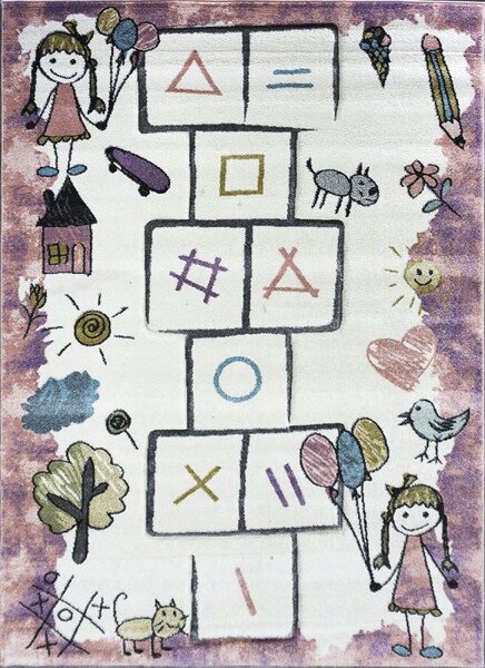 Vopi | Dětský koberec Smart Kids 22923 pink - 160 x 230 cm