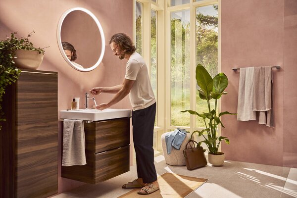 Hansgrohe Xelu Q umyvadlo 600/480 s otvorem pro baterii bez přepadu, SmartClean, bílá 61016450