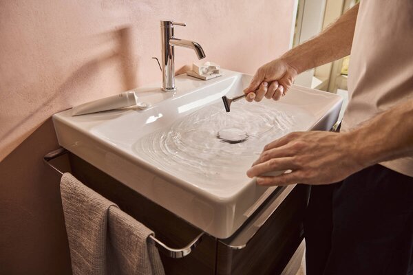 Hansgrohe Xelu Q umyvadlo 600/480 s otvorem pro baterii bez přepadu, SmartClean, bílá 61016450