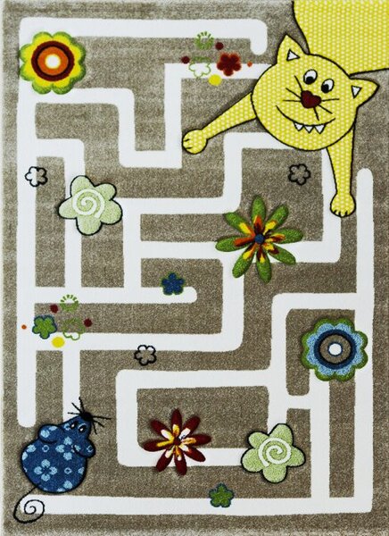 Vopi | Dětský koberec Smart Kids 22303 beige - 160 x 230 cm