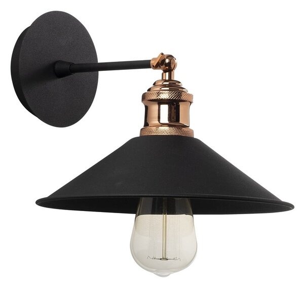 Černé nástěnné svítidlo ø 24 cm Berceste – Opviq lights