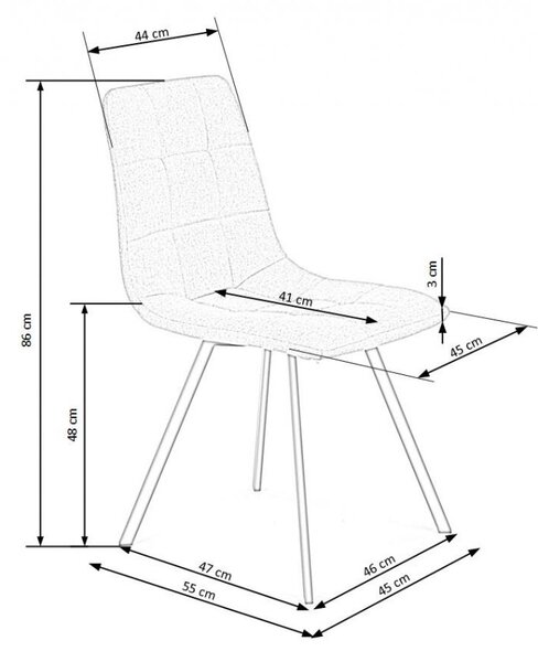 Halmar Jídelní židle K402 béžová