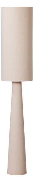 Béžová stojací lampa s textilním stínidlem (výška 187 cm) Loft – WOOOD