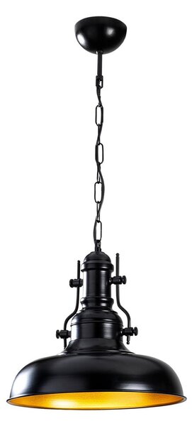 Černé závěsné svítidlo s kovovým stínidlem ø 32 cm Detroit – Opviq lights