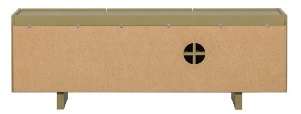 Zelený TV stolek z borovicového dřeva 152x53x46 cm Basu – WOOOD