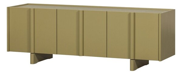 Zelený TV stolek z borovicového dřeva 152x53x46 cm Basu – WOOOD