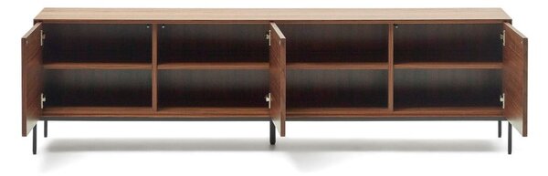 TV stolek v dekoru ořechu v přírodní barvě 195x55 cm Vedrana – Kave Home