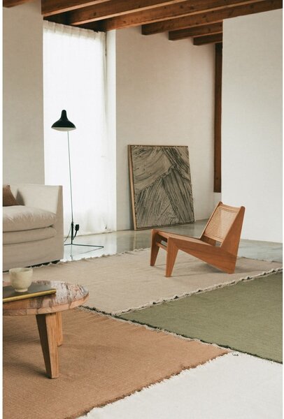 Khaki ručně tkaný bavlněný koberec 200x300 cm Handloom – Lorena Canals