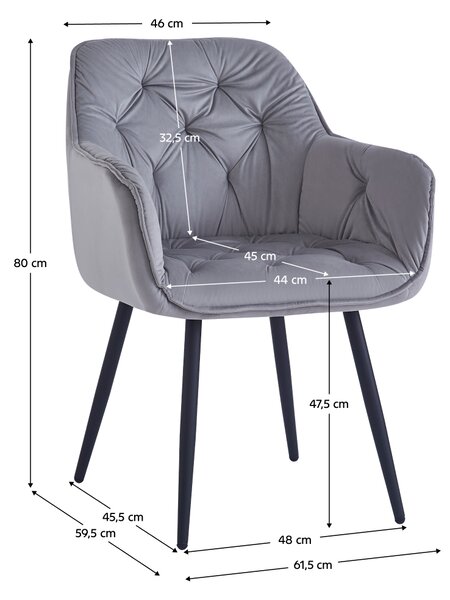KONDELA Designové křeslo, světlešedá Velvet látka, FEDRIS NEW