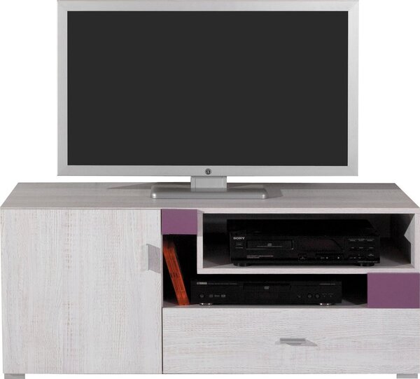 Televizní stolek NEXT NX12 120/50/50 Barva: borovice_belena-seda