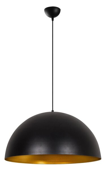 Černé závěsné svítidlo s kovovým stínidlem ø 60 cm Coppa – Opviq lights