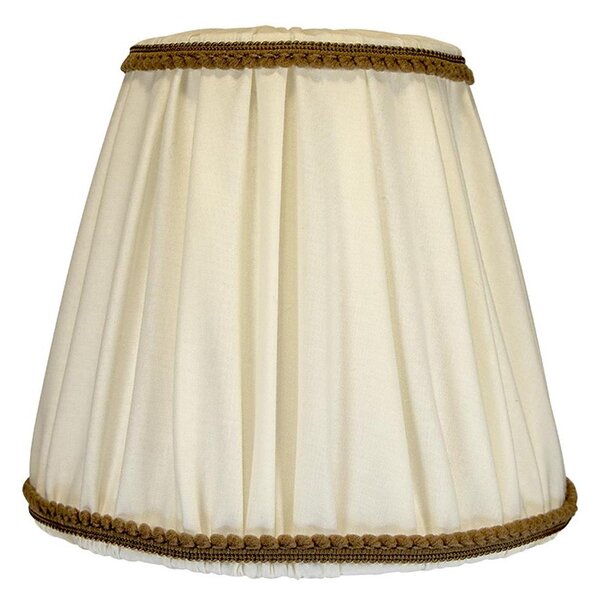 Duolla - Stínidlo k stolní a stojací lampě E27 pr. 18,5 cm krémová/hnědá